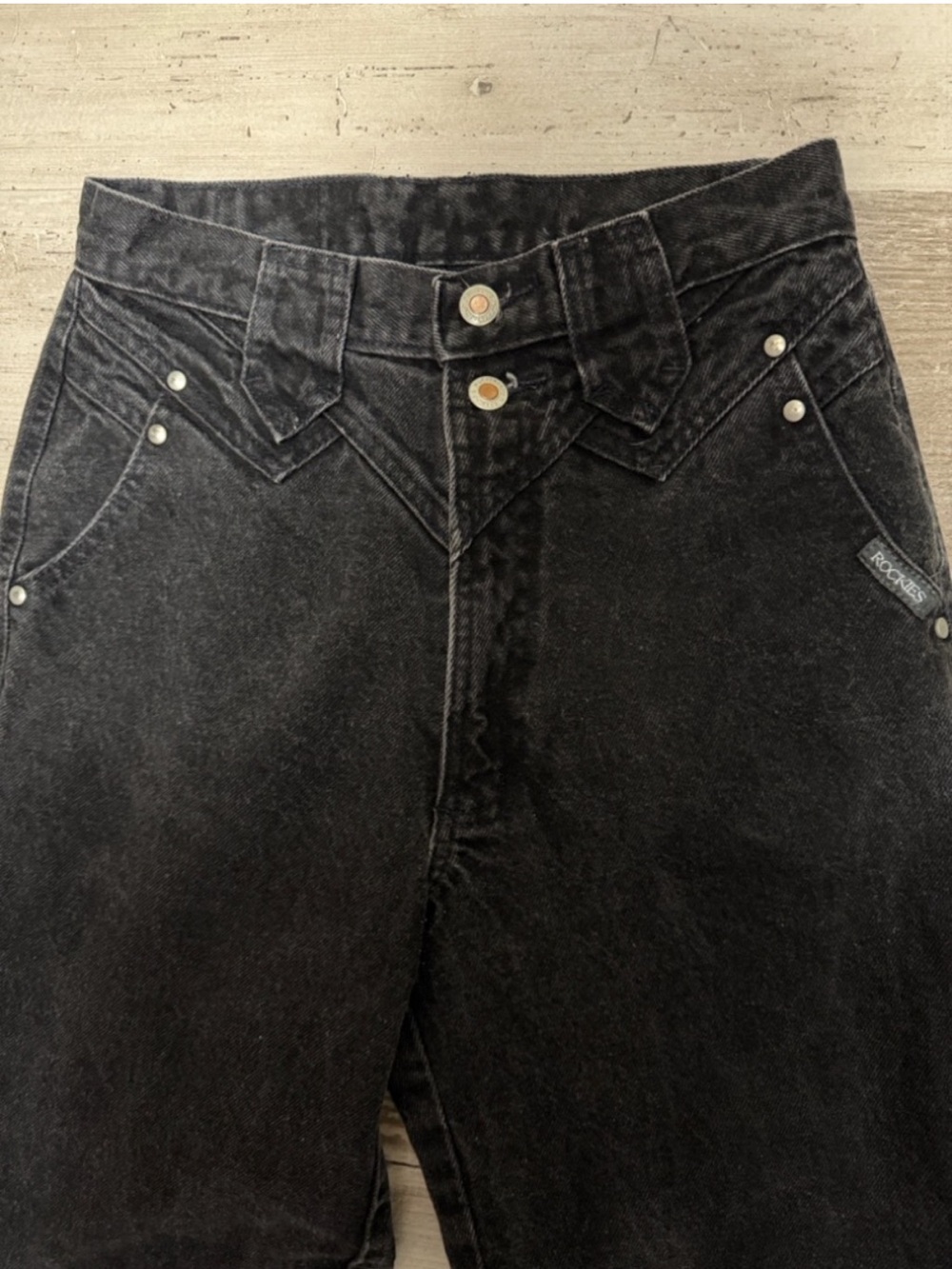 Women’s Vintage Rockies Black Jeans